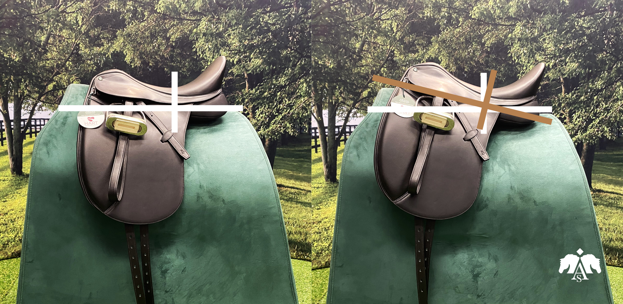 Checking the balance of an Arena saddle