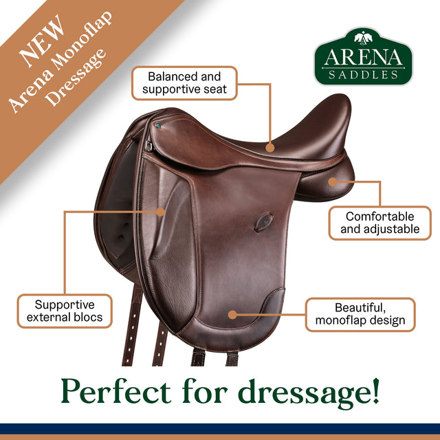 Arena Monoflap Dressage in Brown