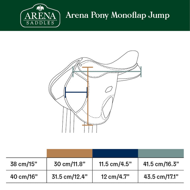 Arena Pony Monoflap Jump in Black