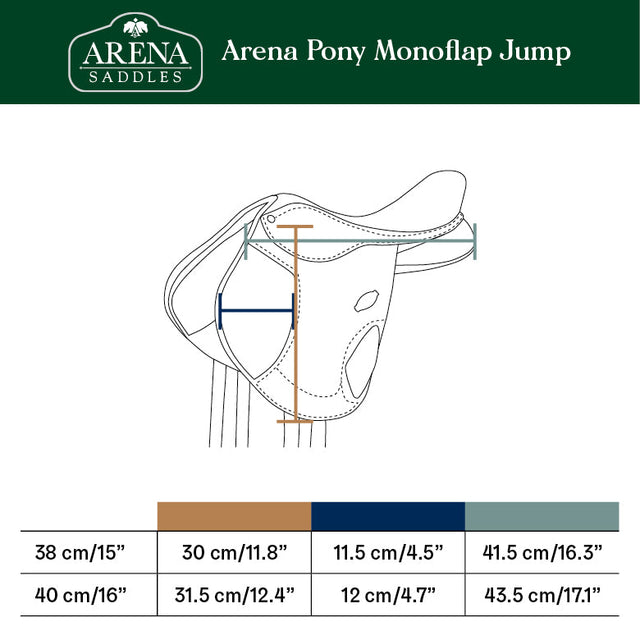 Arena Pony Monoflap Jump in Brown