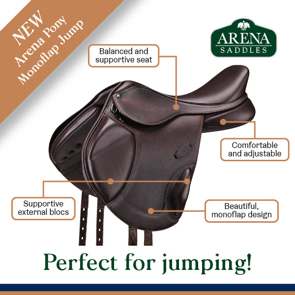 Arena Pony Monoflap Jump in Black