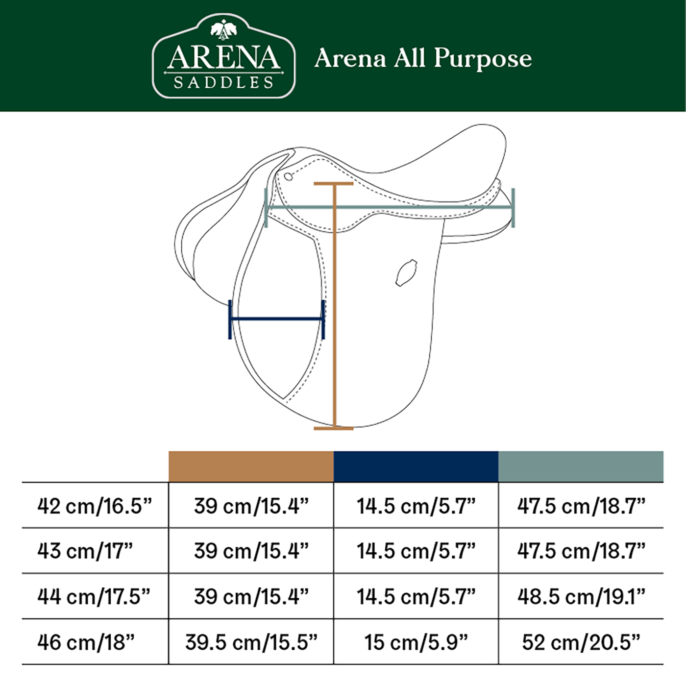 Arena All Purpose Saddle Beautiful, Comfortable, Practical