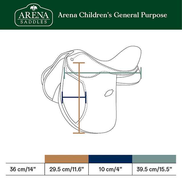 Arena Children's General Purpose measurement chart