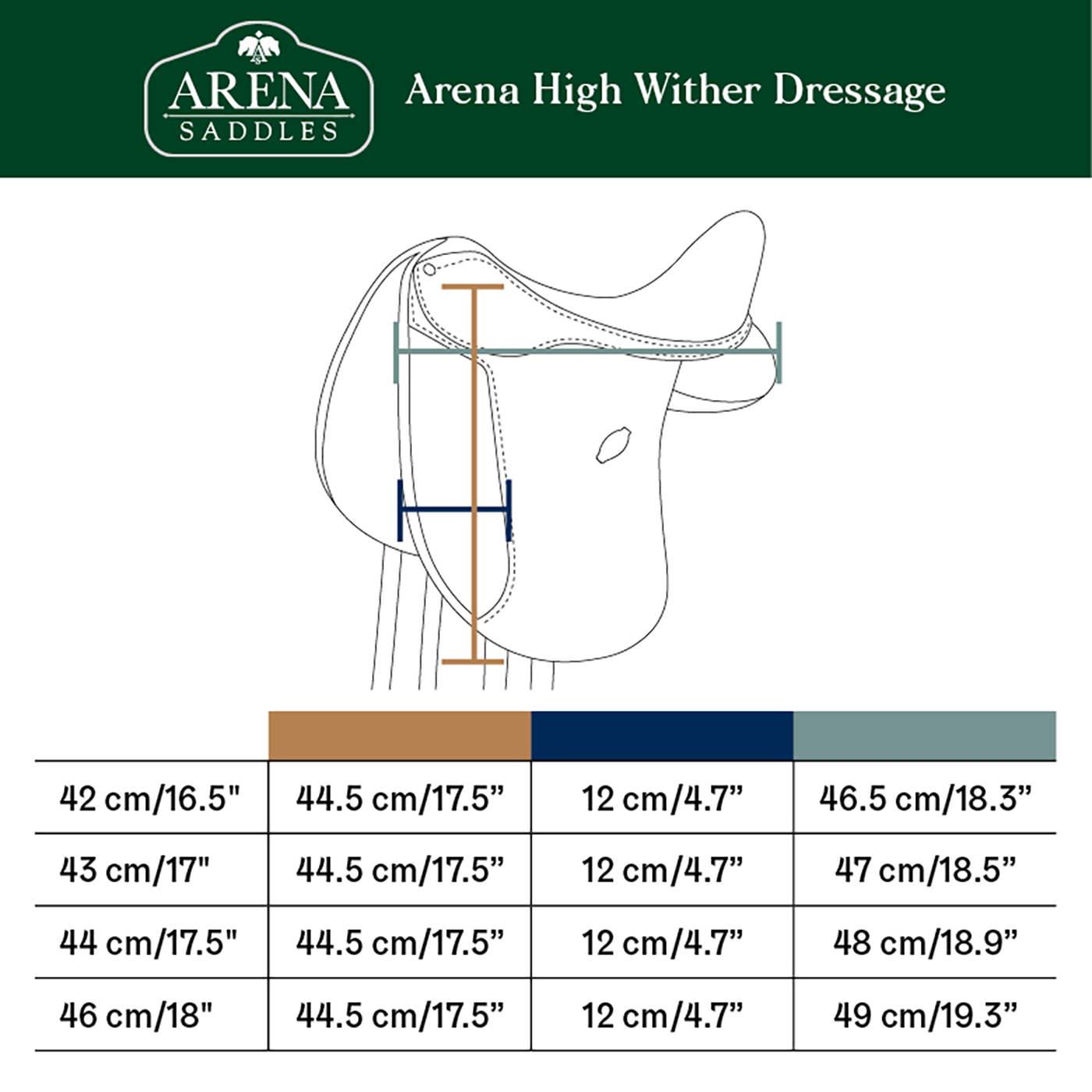 SALE Arena High Wither Dressage in Black